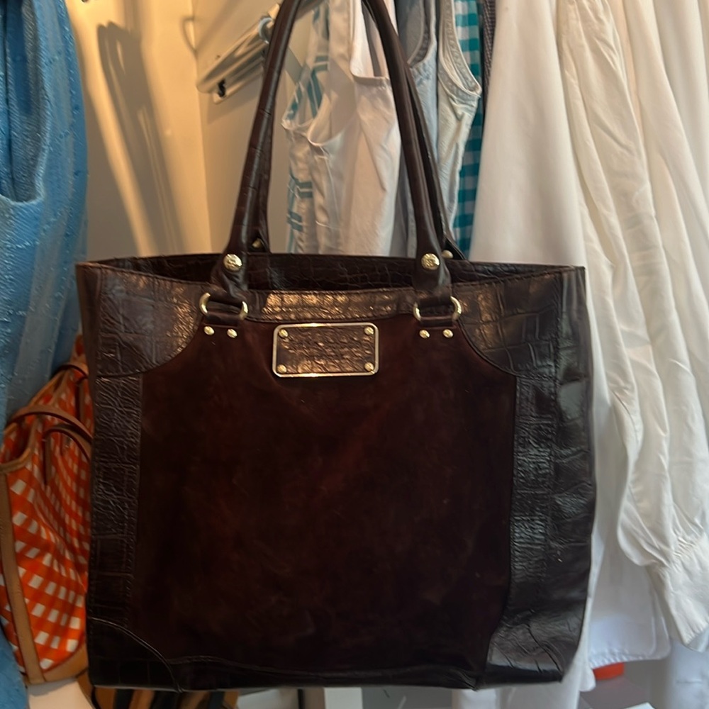 Kate Spade suede and leather tote